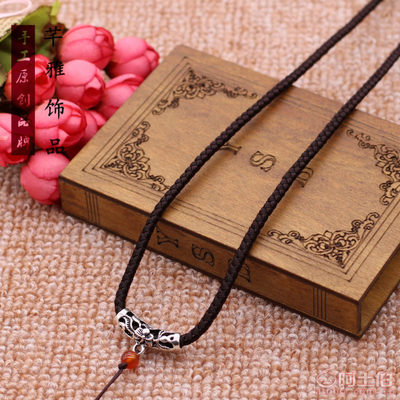 芊雅饰品 匠心打造藏银合金龙纹线吊坠挂绳，开启个性DIY珠宝配饰之旅